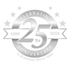 Celebrating our 25th anniversary, in business since 1999